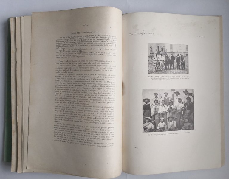 PUGLIE Relazione condizione contadini di Presutti volume 3 tomo 1 …