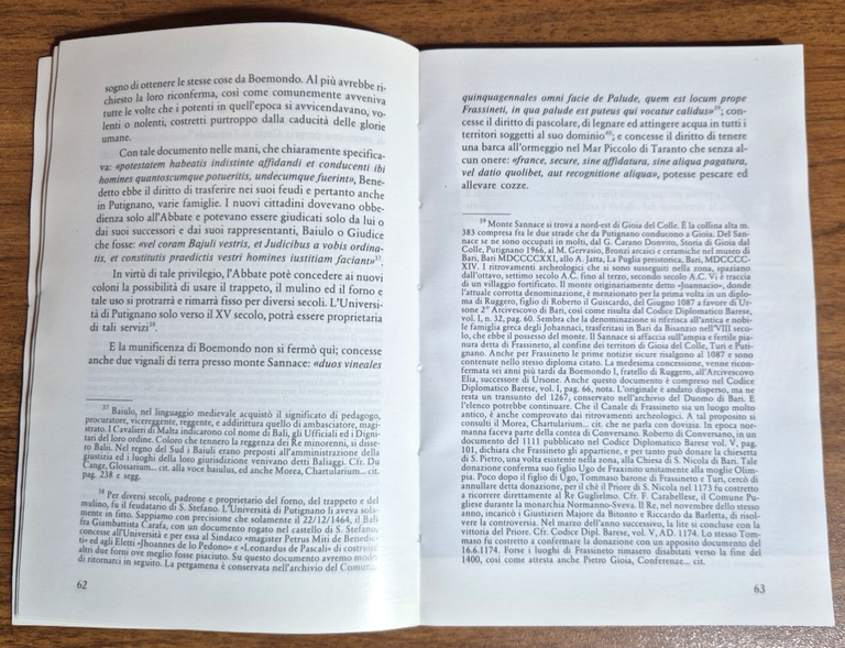 PUTIGNANO NOTIZIE STORICHE DALLE ORIGINI ALL'UNITÀ di Napolitano Libro Vito …