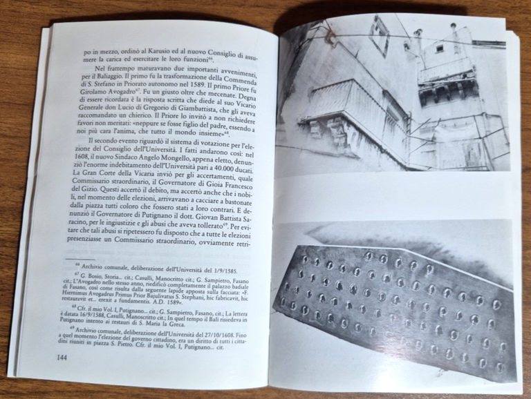 PUTIGNANO NOTIZIE STORICHE DALLE ORIGINI ALL'UNITÀ di Napolitano Libro Vito …