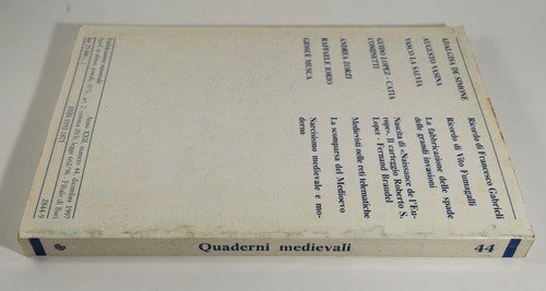 QUADERNI MEDIEVALI n.44 dicembre 1997 Edizioni Dedalo RIVISTA STORIA LIBRO …