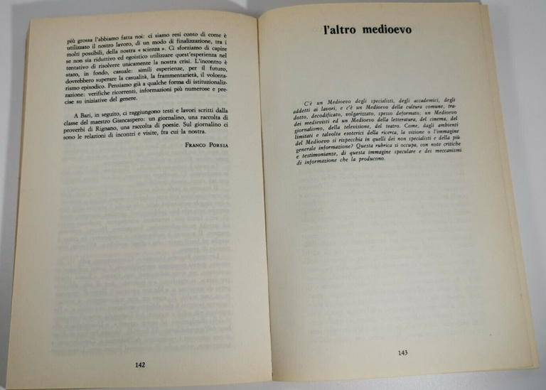 QUADERNI MEDIEVALI numero 1 giugno 1976 Dedalo RIVISTA STORIA LIBRO …