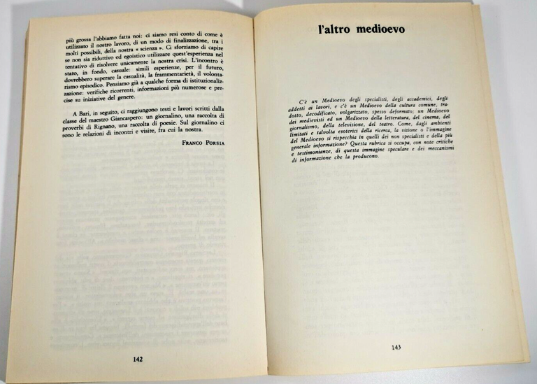 QUADERNI MEDIEVALI numero 1 giugno 1976 Dedalo RIVISTA STORIA LIBRO …