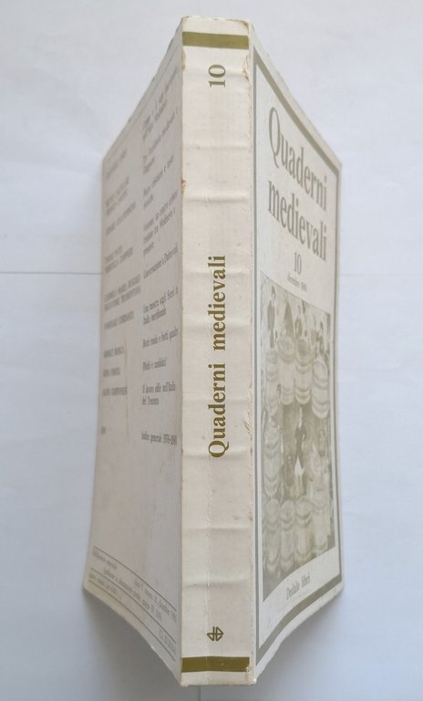QUADERNI MEDIEVALI Numero 10 dicembre 1980 Dedalo rivista