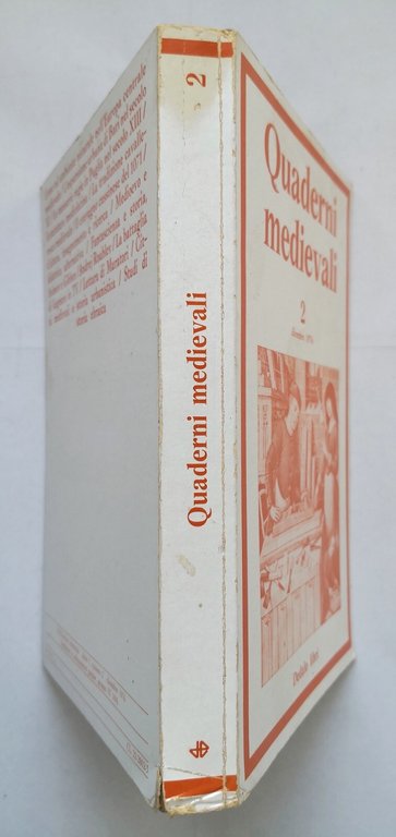 QUADERNI MEDIEVALI Numero 2 dicembre 1976 Dedalo Libri rivista