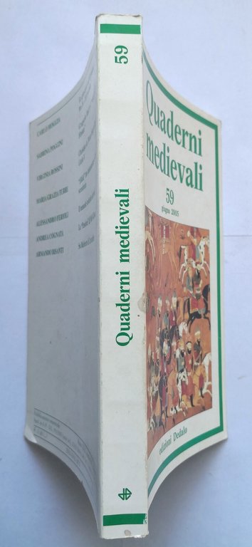QUADERNI MEDIEVALI Numero 59 giugno 2005 Edizioni Dedalo