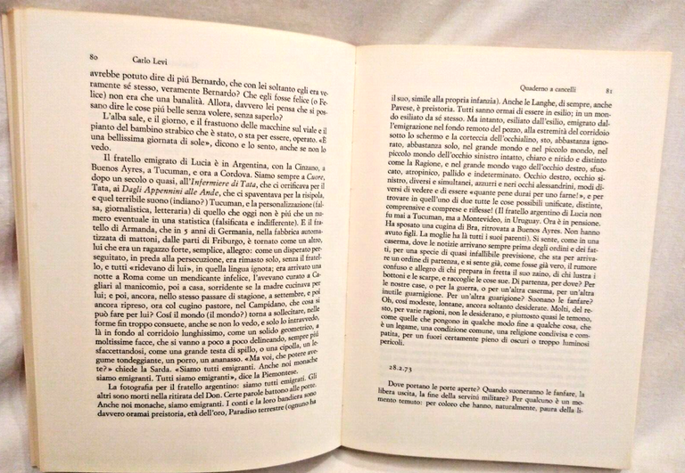 QUADERNO A CANCELLI di Carlo Levi 1979 Einaudi libro romanzo … | Immagine Gallery 2
