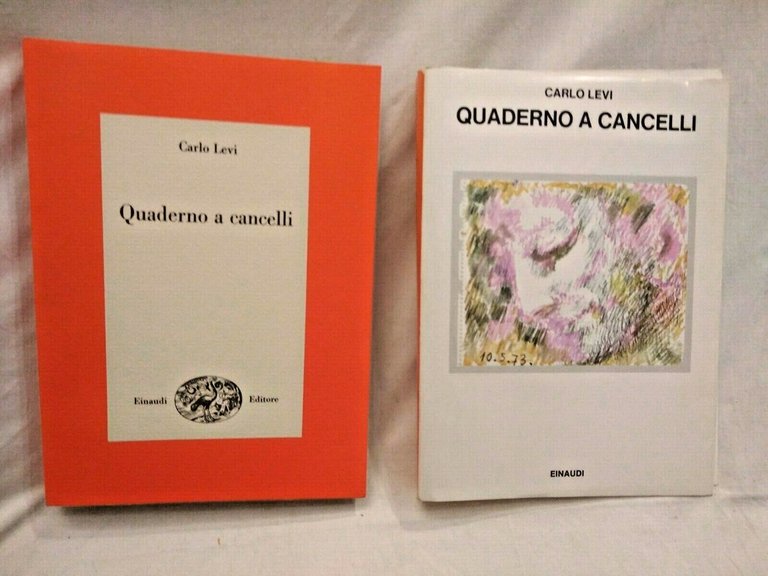 QUADERNO A CANCELLI di Carlo Levi 1979 Einaudi libro romanzo …