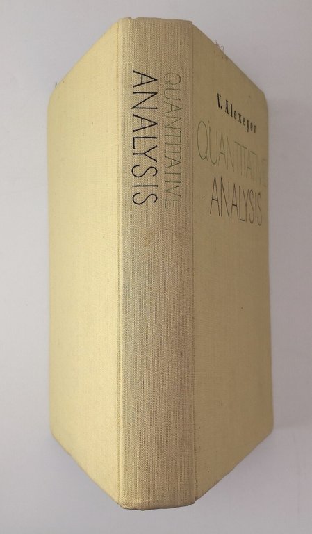 QUANTITATIVE ANALYSIS di Alexeyev Libro Foreign Languages Publishing Chimica