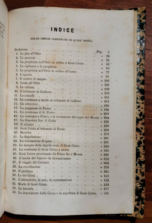 QUARESIMALE IL TESORO NASCOSTO di Padre Gioacchino Ventura 1852 Rondinella …