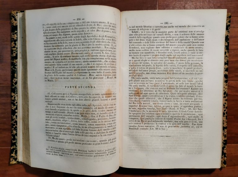 QUARESIMALE IL TESORO NASCOSTO di Padre Gioacchino Ventura 1852 Rondinella …