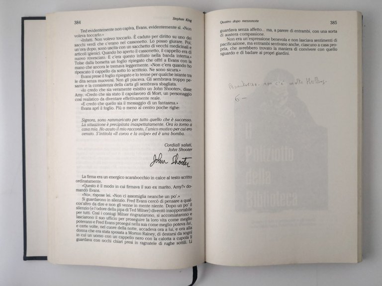 QUATTRO DOPO MEZZANOTTE di Stephen King 1991 Sperling and Kupfer …