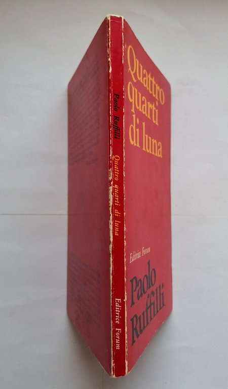 QUATTRO QUARTI DI LUNA Paolo Ruffilli 1974 Forum libro poesie …