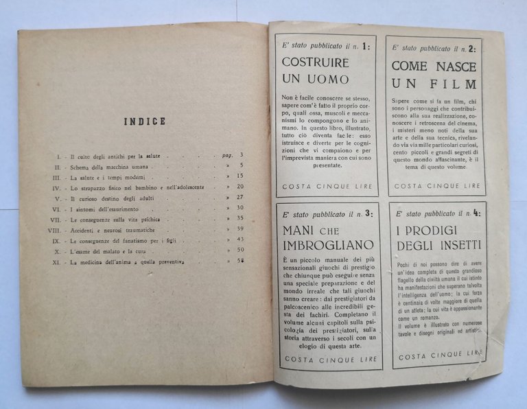 QUESTO È L'ESAURIMENTO NERVOSO di Massimo Pantaleoni 1944 Libro Studio …