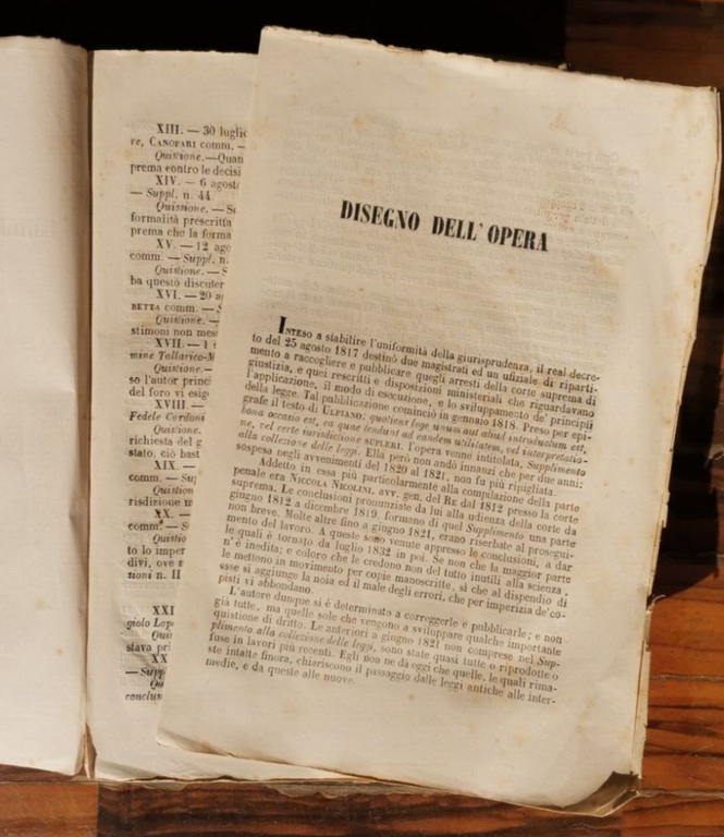 QUISTIONI DI DRITTO volume I Niccola Nicolini 1869 libro antico …