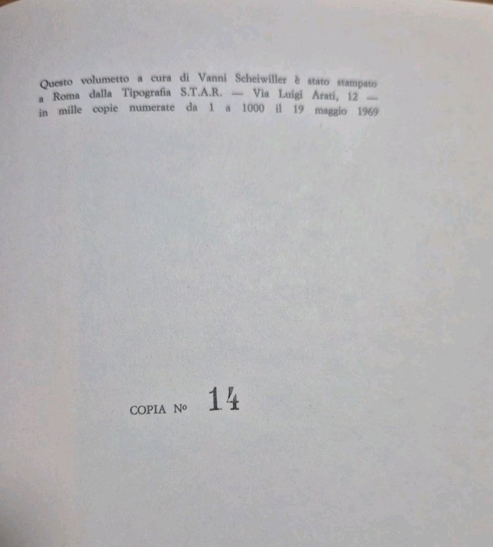 RAAGA BLANDA di Julius Evola 1969 All'insegna del pesce d'oro …