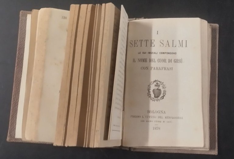 RACCOLTA DI 5 LIBRICINI PREGHIERE antichi 1875 1881 Pontificia Mareggiani …