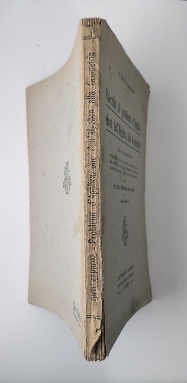 RACCOLTA DI PROBLEMI D'APPLICAZIONE DELL'ALGEBRA ALLA GEOMETRIA di Carboni 1929