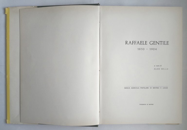 RAFFAELE GENTILE 1830 1904 a cura di Aldo Bello 1973 …
