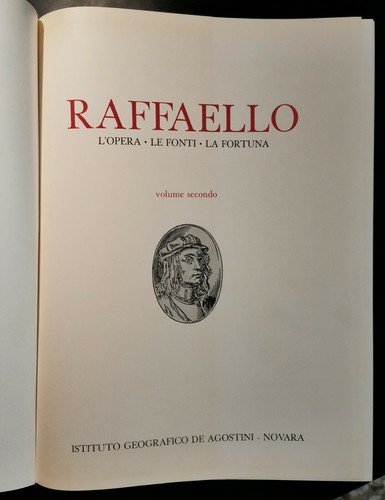 RAFFAELLO L'OPERA LE FONTI LA FORTUNA 1968 2 volumi cofanetto …
