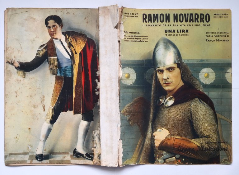 RAMON NOVARRO romanzo sua vita film 1933 supplemento Cinema Illustrazione …