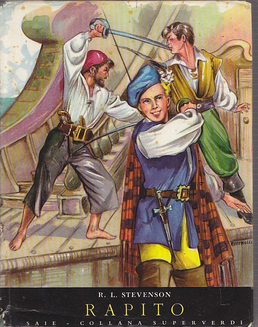 RAPITO di Robert Louis Stevenson 1955 libro illustrato Carla Ruffinelli …