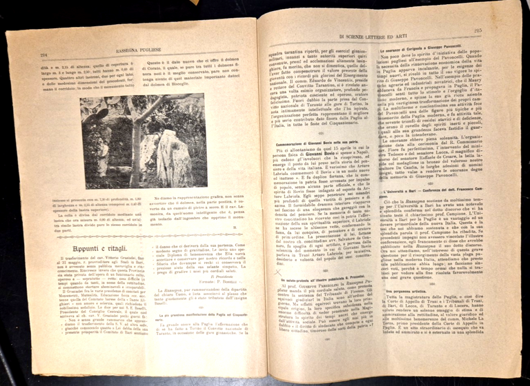 RASSEGNA PUGLIESE di Scienze Lettere e Arti MAGGIO 1911 Castello …