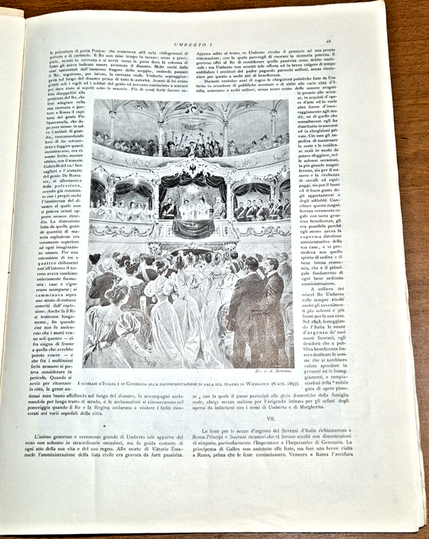 RE UMBERTO I in Memoria L'illustrazione Italiana Natale e capodanno …
