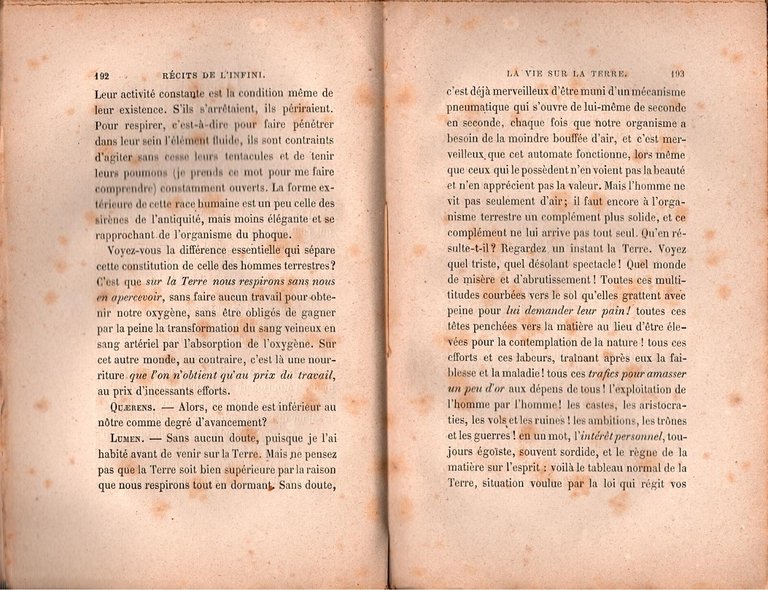 RECITS DE L'INFINI LUMEN HISTOIRE D'UNE COMETE di Flammarion 1873 …