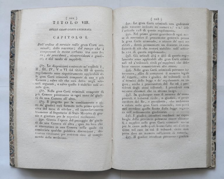 REGOLAMENTO PER LA DISCIPLINA DELLE AUTORITÀ GIUDIZIARIE 1828 Regno Due …