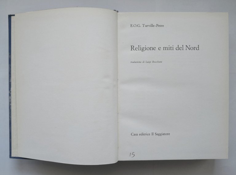 RELIGIONE E MITI DEL NORD di Turville Petre 1964 Il …