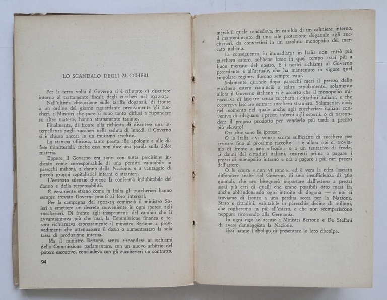 RELIQUIE di Giacomo Matteotti 1946 Dall'Oglio II edizione libro confessioni