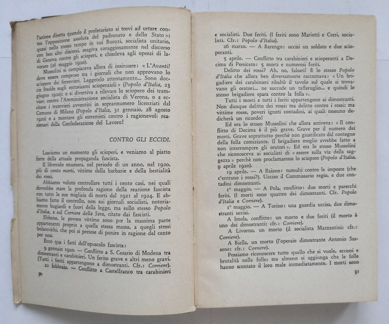 RELIQUIE di Giacomo Matteotti 1946 Dall'Oglio II edizione libro confessioni