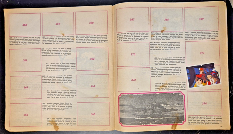 REMI album figurine Panini da recupero 43 figurine Remì 1979