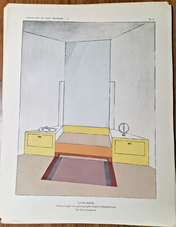 REPERTOIRE DU GOUT MODERNE 7 tavole colori 1928 interior design …