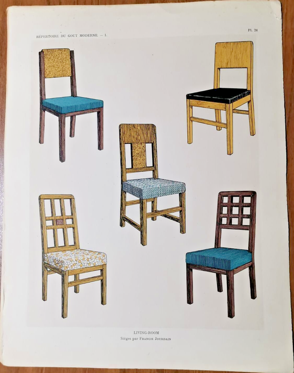 REPERTOIRE DU GOUT MODERNE 7 tavole colori 1928 interior design …