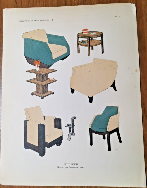 REPERTOIRE DU GOUT MODERNE 7 tavole colori 1928 interior design …