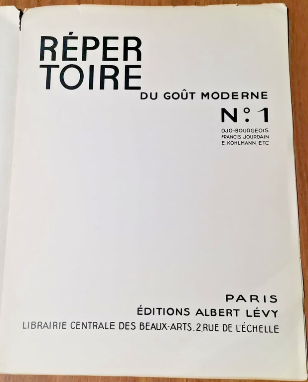 REPERTOIRE DU GOUT MODERNE 7 tavole colori 1928 interior design …