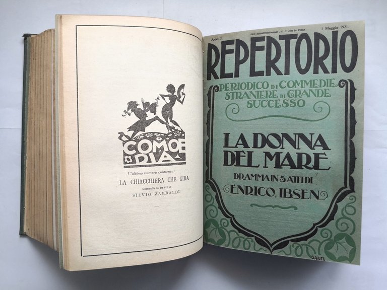 REPERTORIO anno 1 primi 12 numeri rivista di commedie straniere …