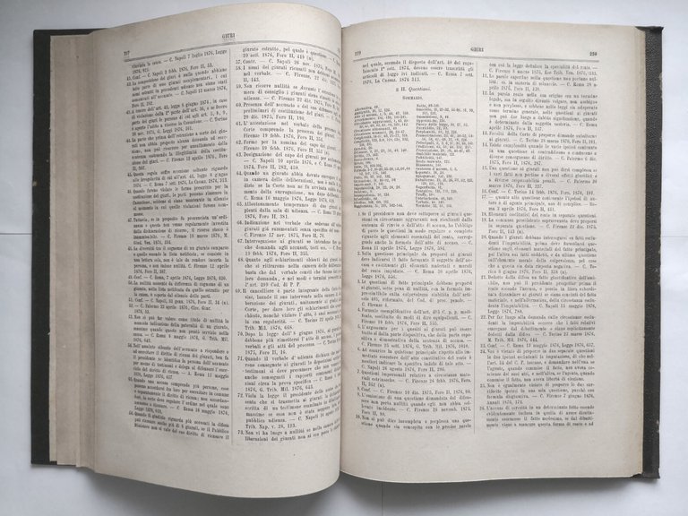 REPERTORIO GENERALE ANNUALE DI GIURISPRUDENZA 1876 volume I 1882 libro …