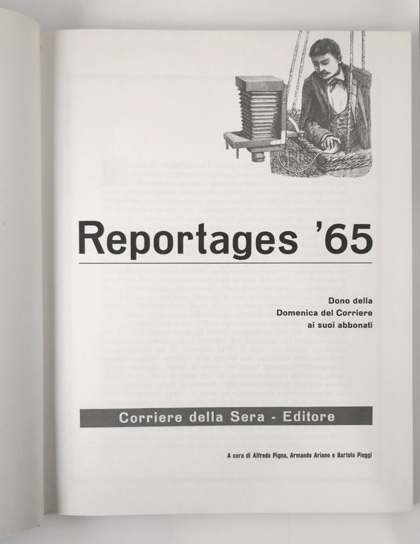 REPORTAGES '65 Domenica del Corriere della Sera 1965 Libro dono …