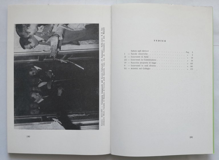 RESOCONTO SOMMARIO DELL'ATTIVITÀ SVOLTA DAL SENATORE ATTILIO BUSSETI 1976 libro