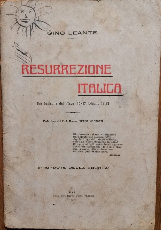 RESURREZIONE ITALICA di Gino Leante battaglia del Piave 1926 Libro … | Immagine Gallery 1