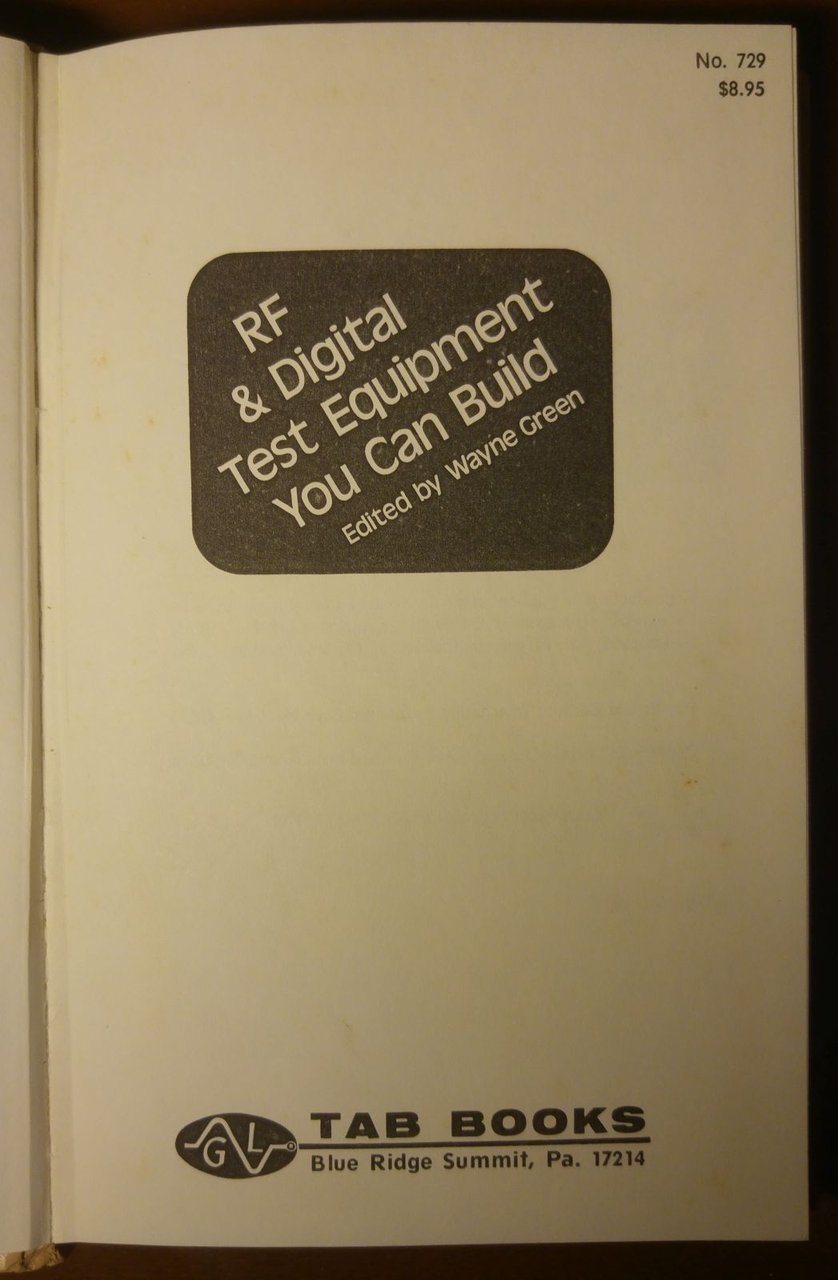 RF and DIGITAL TEST EQUIPMENT YOU CAN BUILD di Wayne …