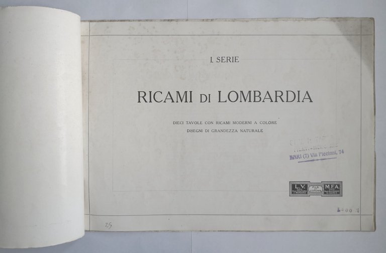RICAMI DI LOMBARDIA 1 serie rivista mensile Mani di Fata …