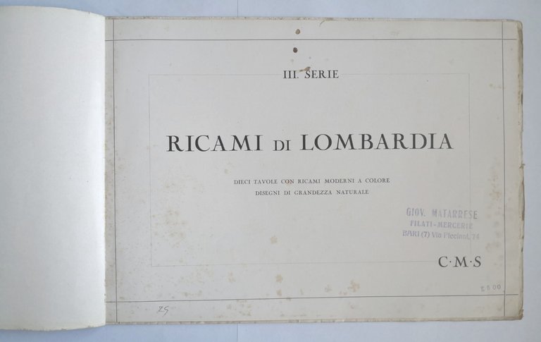 RICAMI DI LOMBARDIA 3 serie Edizioni Mani di Fata rivista …