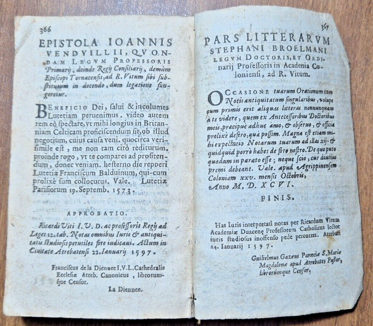 RICARDI VITI ad leges decemvirorum in duodecim tabulis 1598 Libro …