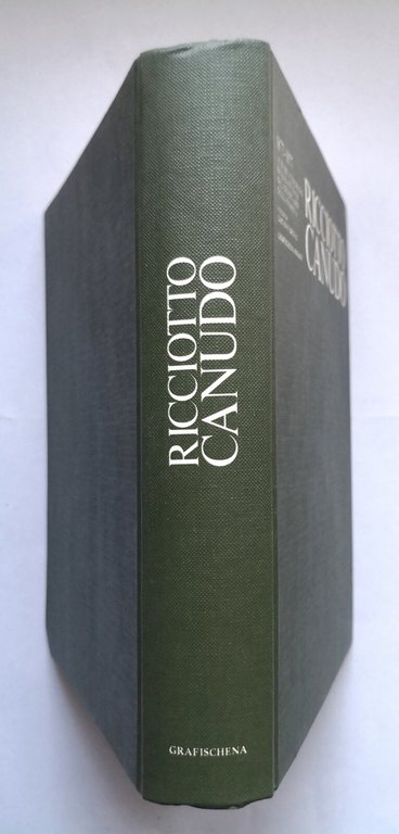 RICCIOTTO CANUDO a cura di GIovanni Dotoli 1978 Grafischena libro …