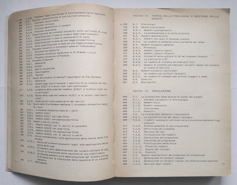 RICERCA OPERATIVA di Daboni Malesani Manca Ottaviani 1982 Zanichelli Libro