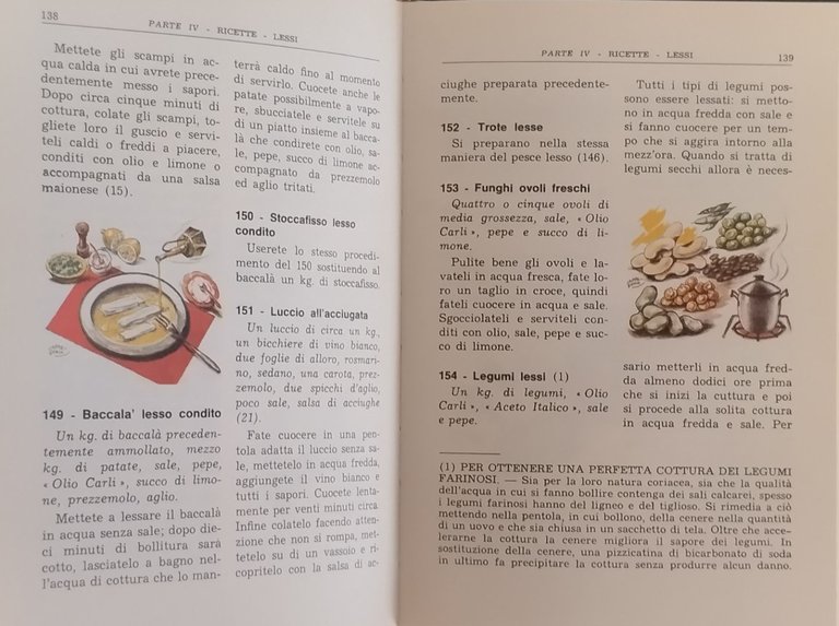 RICETTARIO CARLI di Amedeo Pettini 1986 Fratelli Carli Libro manuale …