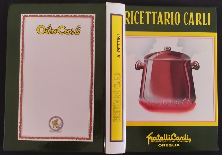 RICETTARIO CARLI di Amedeo Pettini 1986 Fratelli Carli Libro manuale …